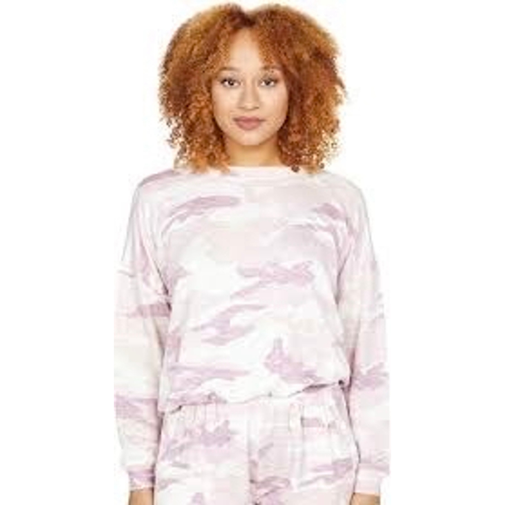 Splendid Eco Camo Print Pullover Sweatshirt | Size‎ S | NWT